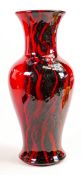 Royal Doulton Burslem Artwares large Flambe Ninghai vase: Limited edition height 31cm