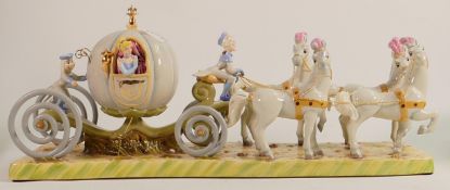 Royal Doulton Walt Disney Showcase Large Tableau Model of Cinderella's Coach, Off to the Ball (