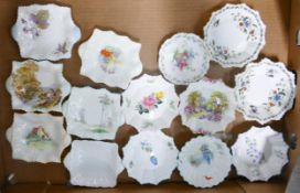 A collection of Shelley Items to include pin trays in various shapes & designs(14)