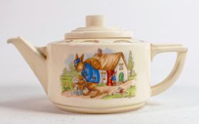Royal Doulton Barbara Vernon signed teapot, height 11.5cm.
