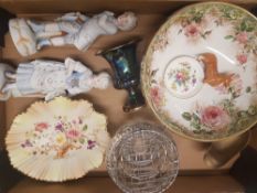 A mixed collection of items to include Royal Doulton Underglaze Indestrctible Flower patterned fruit