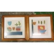 Two Louisa Bellis Modern Art Framed Limited Edition Framed Prints(2)
