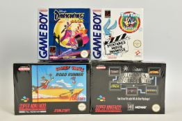 ARCADE'S GREATEST HITS, DARKWING DUCK, TINY TOON ADVENTURES 2 & LOONEY TOONS ROAD RUNNER SEALED SNES