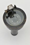 A HANDHELD RAF COASTAL COMMAND COMPASS TYPE O6A, 6A/1248 HAND BEARING COMPASS, Crowfoot marking,