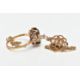 A 9CT GOLD RING AND PENDANT, an oval cut smoky quartz, prong set with an open work scalloped - Image 3 of 4