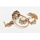 A 9CT GOLD RING AND PENDANT, an oval cut smoky quartz, prong set with an open work scalloped - Image 4 of 4