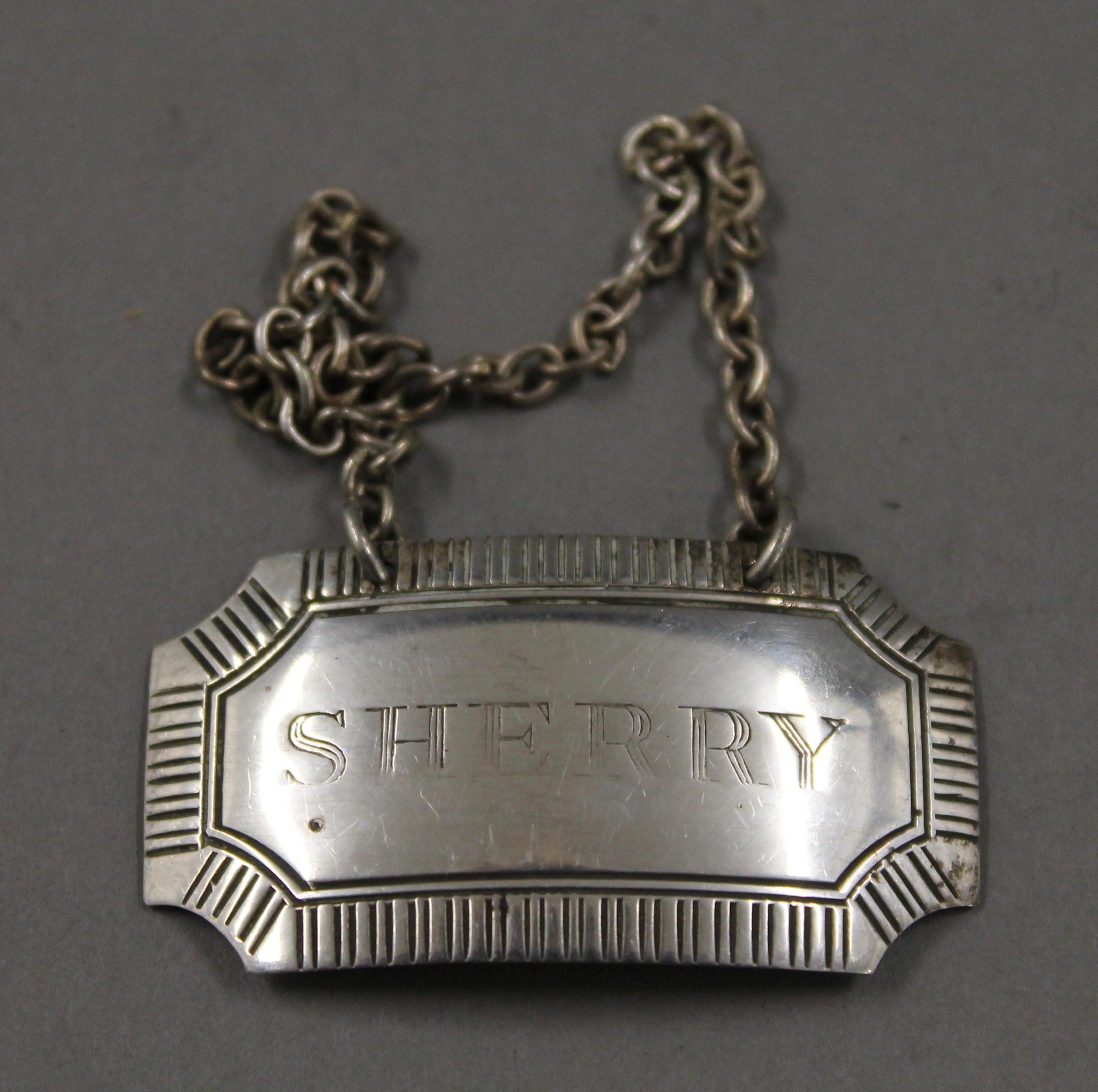A repousse silver napkin ring hallmarked Birmingham 1891, silver Whisky and Sherry decanter labels, - Image 5 of 13