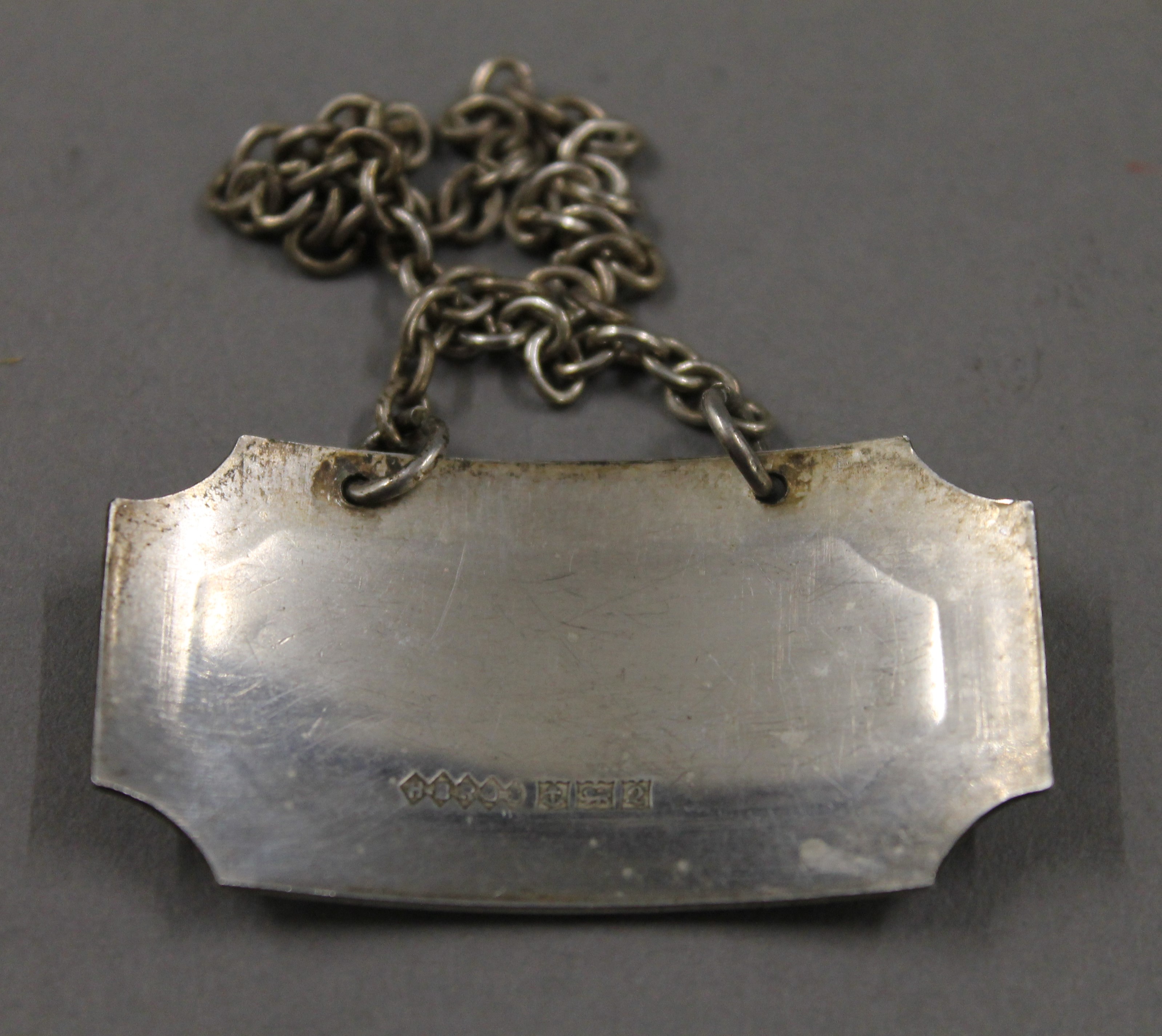 A repousse silver napkin ring hallmarked Birmingham 1891, silver Whisky and Sherry decanter labels, - Image 6 of 13