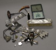A quantity of miscellaneous items, including silver.