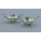 A pair of Victorian silver salts, hallmarked for London 1898, maker's mark of Silbray Hall & Co. - Image 1 of 3