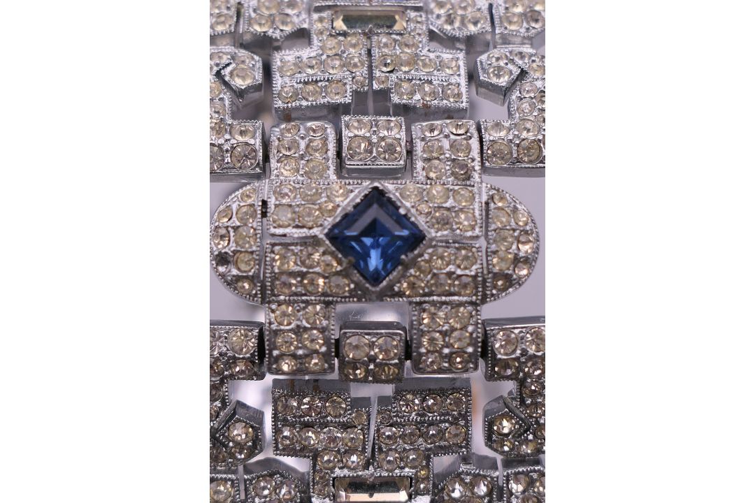 An Art Deco bracelet. 19 cm long. - Image 5 of 8