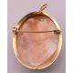 A 9 ct gold mounted cameo pendant on chain and a cameo brooch. Pendant 2 cm high, brooch 3. - Image 5 of 5