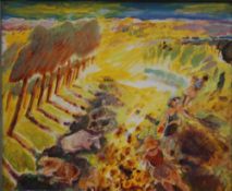 LORNA VAHEY, To the Source of the Brame, oil on panel, signed with initialled and dated 1994,