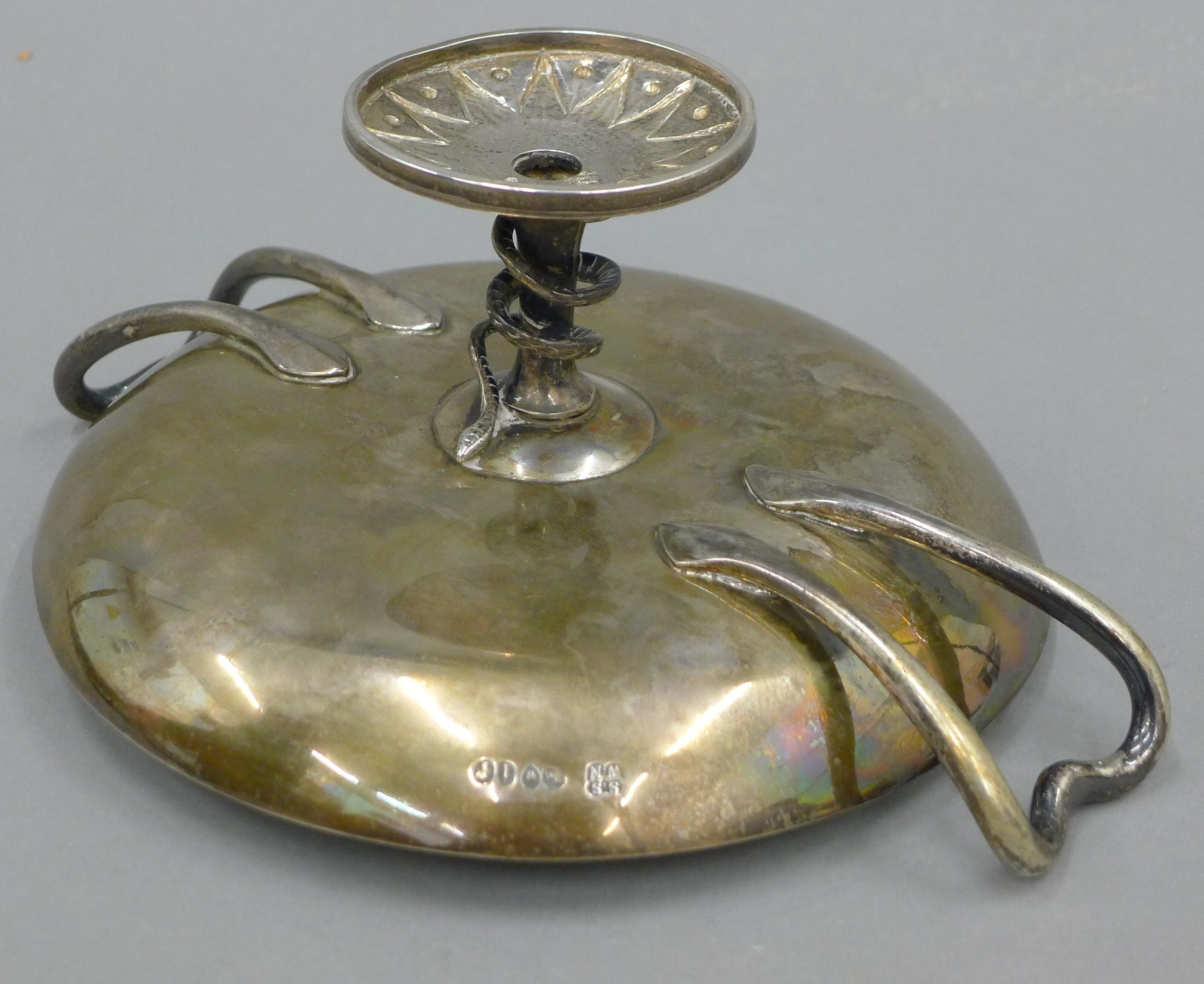 A silver tazza (the foot and handles possibly silver plated) and a plated tea set. The former 22. - Image 11 of 13