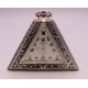 A silver pocket watch in the Masonic style. 5 cm high. - Image 1 of 4