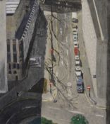 RUTH STAGE (born 1969) British, Aldermanby Street, egg tempera on board, unsigned, framed. 54.