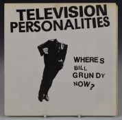 Television Personalities - Where's Bill Grundy Now? Record appears EX, white labels with titles