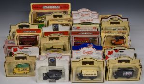 A quantity of Lledo Days Gone and similar diecast model vehicles to include Royal Mail, Twinings,