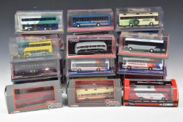 Twenty-four Corgi Original Omnibus Company (OOC) 1:76 scale diecast model buses and coaches, all