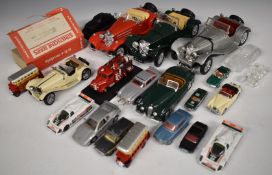 Twenty-two Corgi, Dinky, Burago, Franklin Mint, Lledo and similar diecast model vehicles including