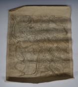 Richard Benning 1780 engraved map of Bristol, 60 x 49cm