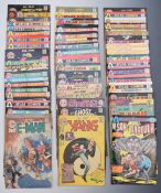 Fifty-seven Atlas and Charlton comics, titles include E-man, The Phantom, Man-Monster and Wulf The