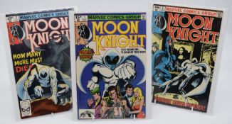 Moon Knight issues 1-3 by Marvel Comics, Nov 1980
