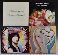 Approximately 65 albums including Van Morrison, Jimi Hendrix, Man, Pink Floyd, The Beatles, Asia,