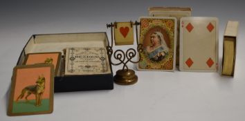 Goodall's Victorian playing cards, with non standard court cards, gilt edges and Victoria 1837-