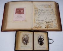 Suffragette interest Edwardian scrapbook relating to Inspector Scantlebury, who was part of the
