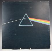 Pink Floyd - The Dark Side of The Moon (SHVL804 A2-B2) solid blue triangle, record appears at