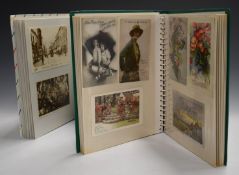 Two albums of postcards, one album mainly British seaside destinations including Devon, Somerset,