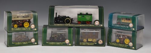 Seven Oxford The Great Dorset Steam Fair 1:76 scale diecast model vehicles, all in original