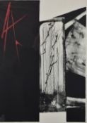 Toko Shinoda (Japanese b1913) signed limited edition (29/38) lithograph 'Transmission', 60 x 42cm,