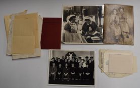 Quantity of photographs and ephemera relating to Nursing Sister Elizabeth Brownhill, includes letter