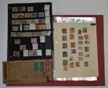 A collection of mint and used GB Commonwealth stamps in three folders and on stockpage including