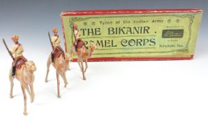 Britains Types of the Indian Army The Bikanir Camel Corps lead model soldiers, 123, in original box.