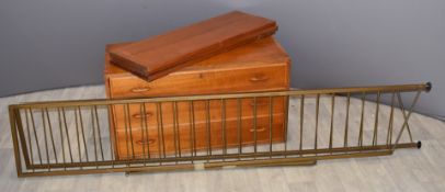 Retro / mid century modern Ladderax unit comprising two 2m ladders, chest of three drawers and three