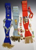 A collection of jewels or medals relating to the RAOB Buffs / Royal Antediluvian Order of the