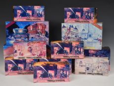 Twelve Matchbox diecast model vehicles including Fire Engine Series, Great Beers of The World, A