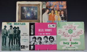 The Beatles - Twelve singles and EPs including European picture covers