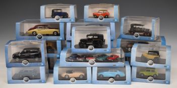 Nineteen Oxford Automobile Company 1:43 scale diecast model vehicles, all in original display boxes.