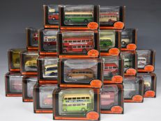 Twenty-nine Exclusive First Editions (EFE) diecast model buses and coaches, all in original