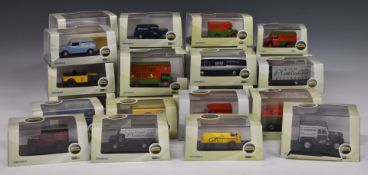 Twenty-nine Oxford Commercials 1:76 and 1:43 scale diecast model vehicles, all in original display