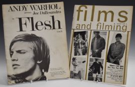 Andy Warhol's Flesh UK issued film programme for the banned counter culture film, plus Films and