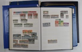 A collection of mint and used GB Commonwealth stamps in six stockbooks/folders, all reigns