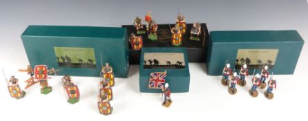 Seven Frontline Figures and similar metal model soldiers and soldier sets including The Armoury of