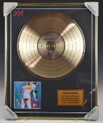 The Rolling Stones - Under Cover, framed gold disc