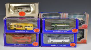 Seventeen Exclusive First Editions (EFE) diecast model buses and coaches, all in original display