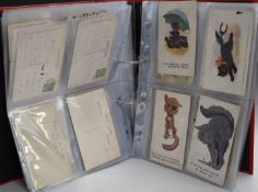 Large collection of humorous postcards, a wide range of subjects including Donald McGill, horse